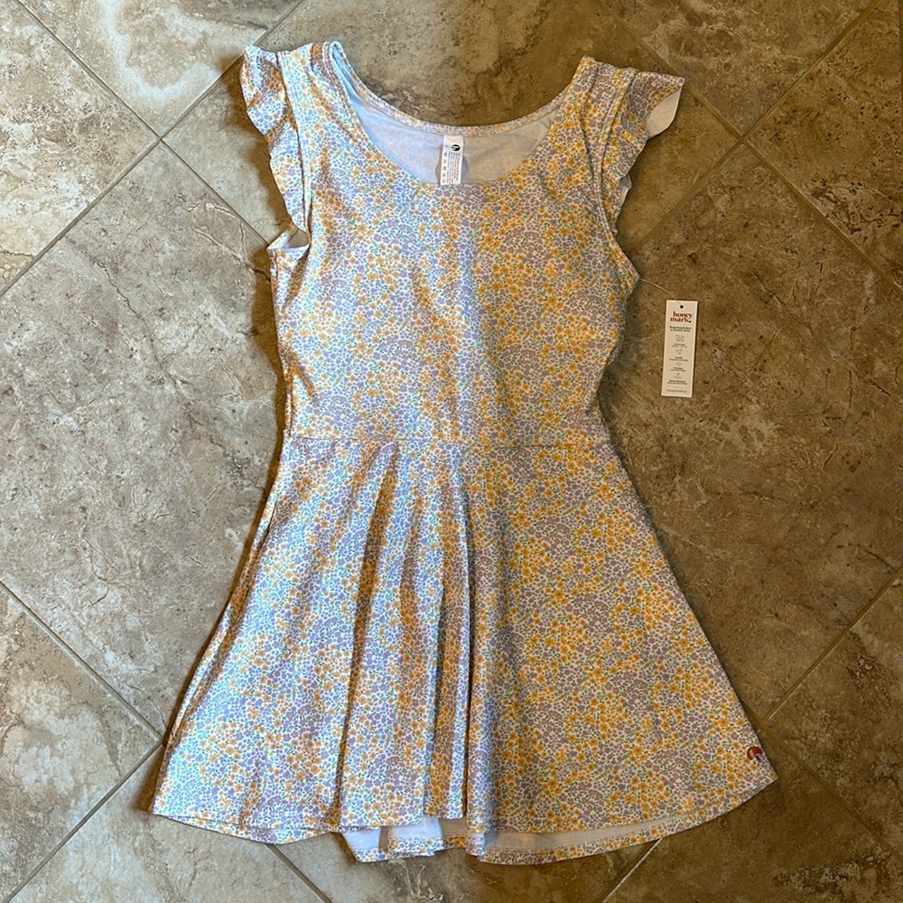 NWT Honey Mark Pepper Swim Dress Top